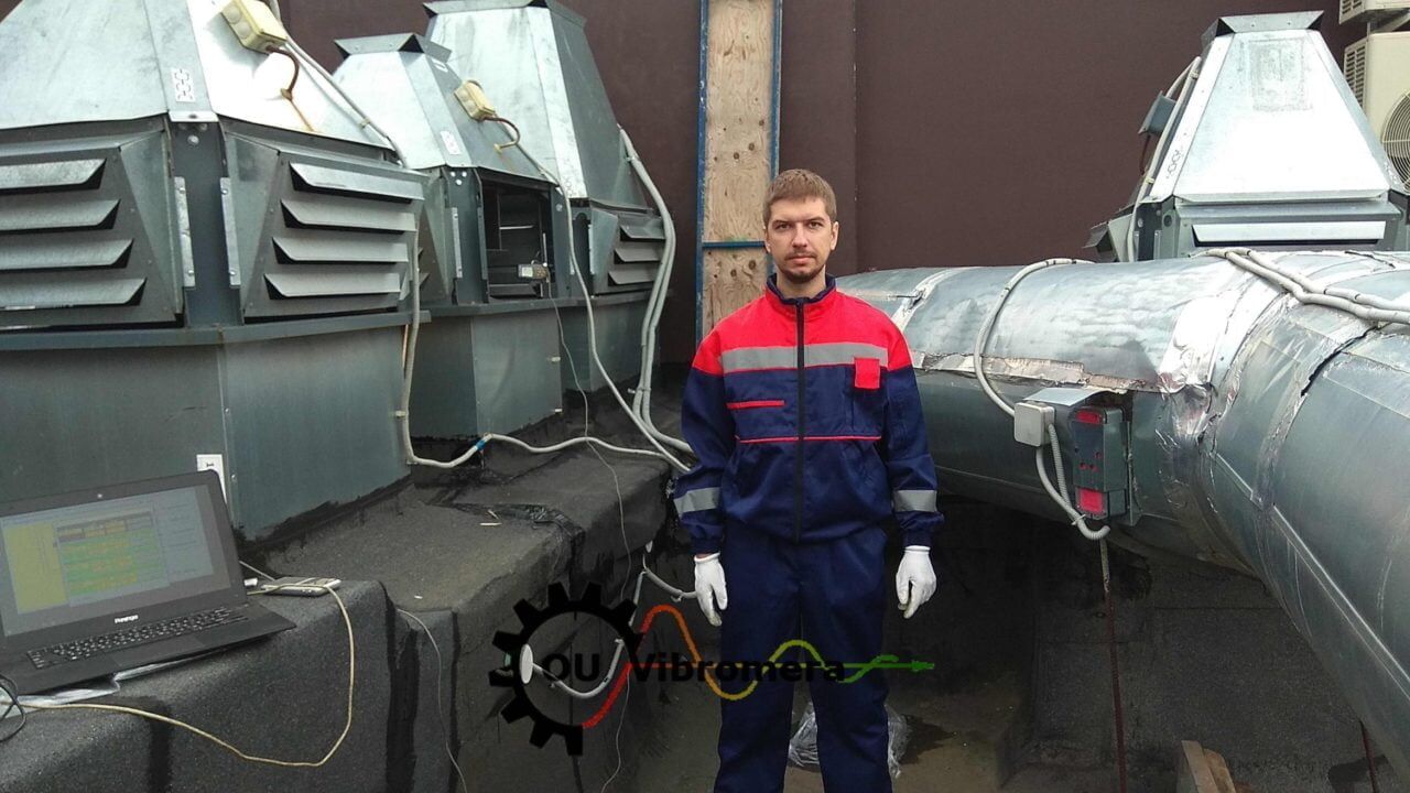 Namestitev uravnotežnih uteži na delovno kolo ventilatorja